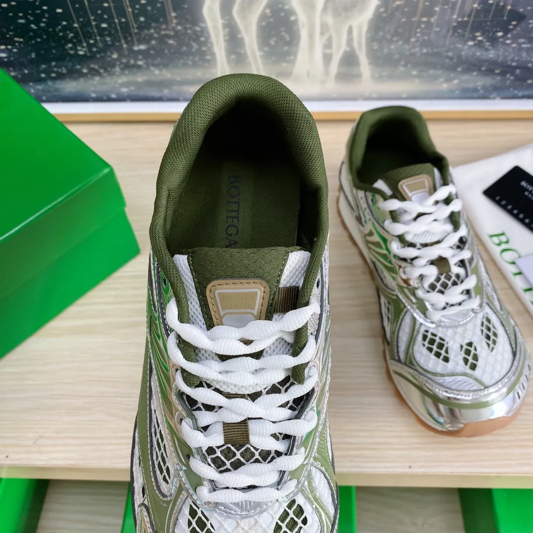 p620🐮🐮High-end version, the original 1:1 couple style new model is on the shelves🔥BV Orbit sneakers Wang Yibo's same style couple's Dad Runner sneakers, made of lightweight technical mesh fabric. Features a geometric patterned rubber outsole. The outsole is made of color-blocked TPU outsole. Size: women’s shoes 35-40, men’s shoes 39-45.